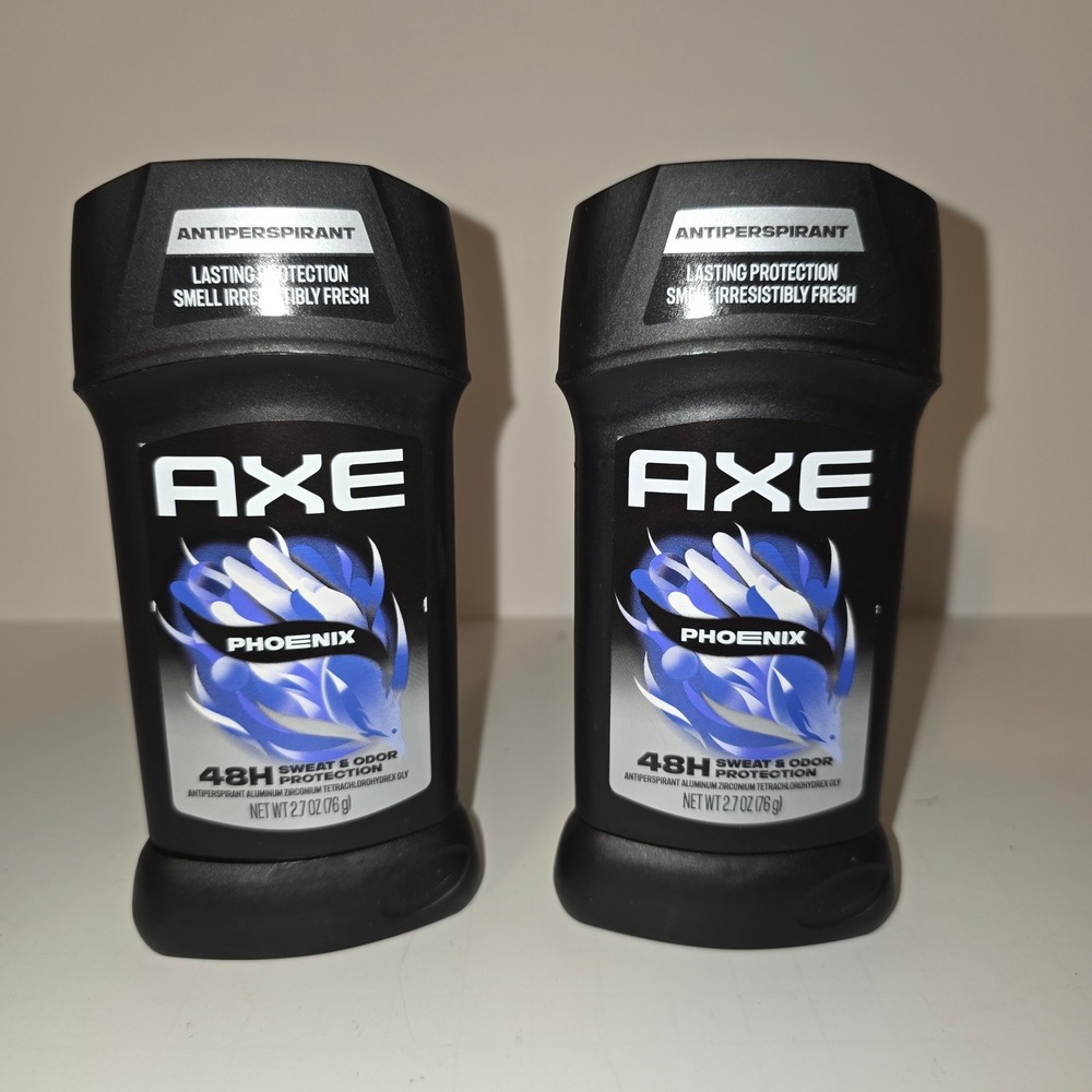 Axe Phoenix Antiperspirant Deodorant Stick 48H Protection 2.7 oz 2 Pack Mens NEW